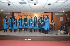 Group photo Bharatiya Vidya Bhavan's Usha & Lakshmi Mittal Institute of Management in New Delhi