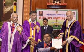 Convocation at Annamalai University in Dharmapuri	