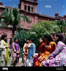 Students in Campus of Panjab University in Patiala