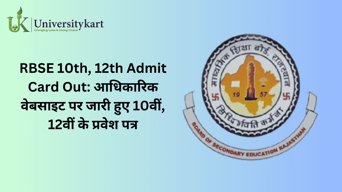 RBSE 10th ,12th Admit Card 