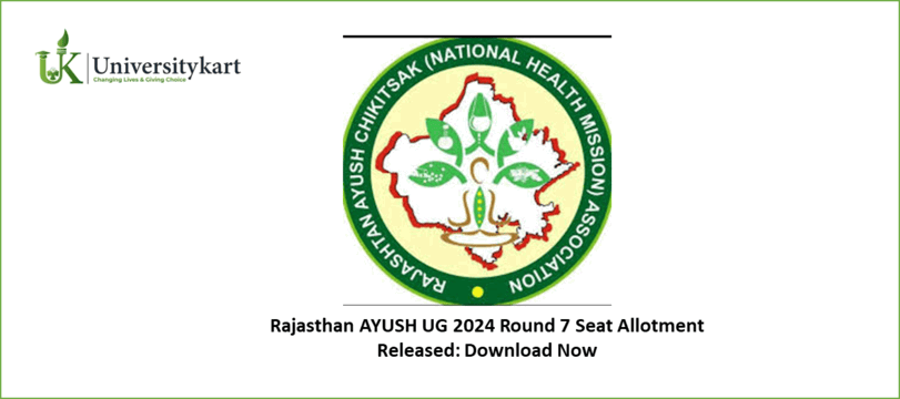 Rajasthan AYUSH UG 2024 Seat Allotment