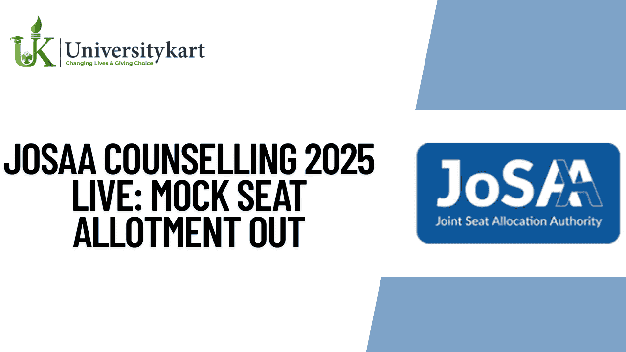 JoSAA Counselling 2025 LIVE