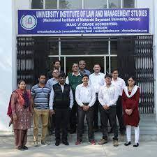 University Institute of Law & Management Studies Group Photo