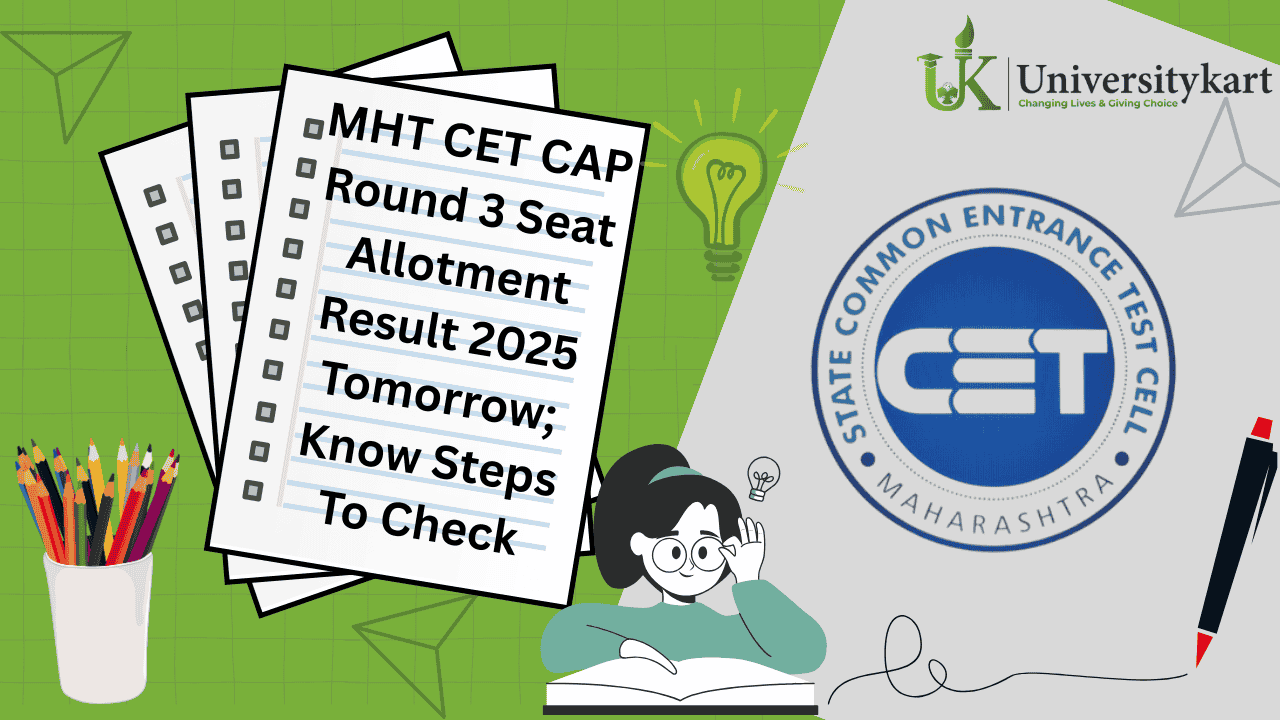 MHT CET CAP Round 3 Seat Allotment Result 2025 Today