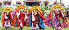 Function at Karnataka Folklore University in Haveri