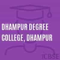 Dhampur Degree College (DDC), Bijnor logo
