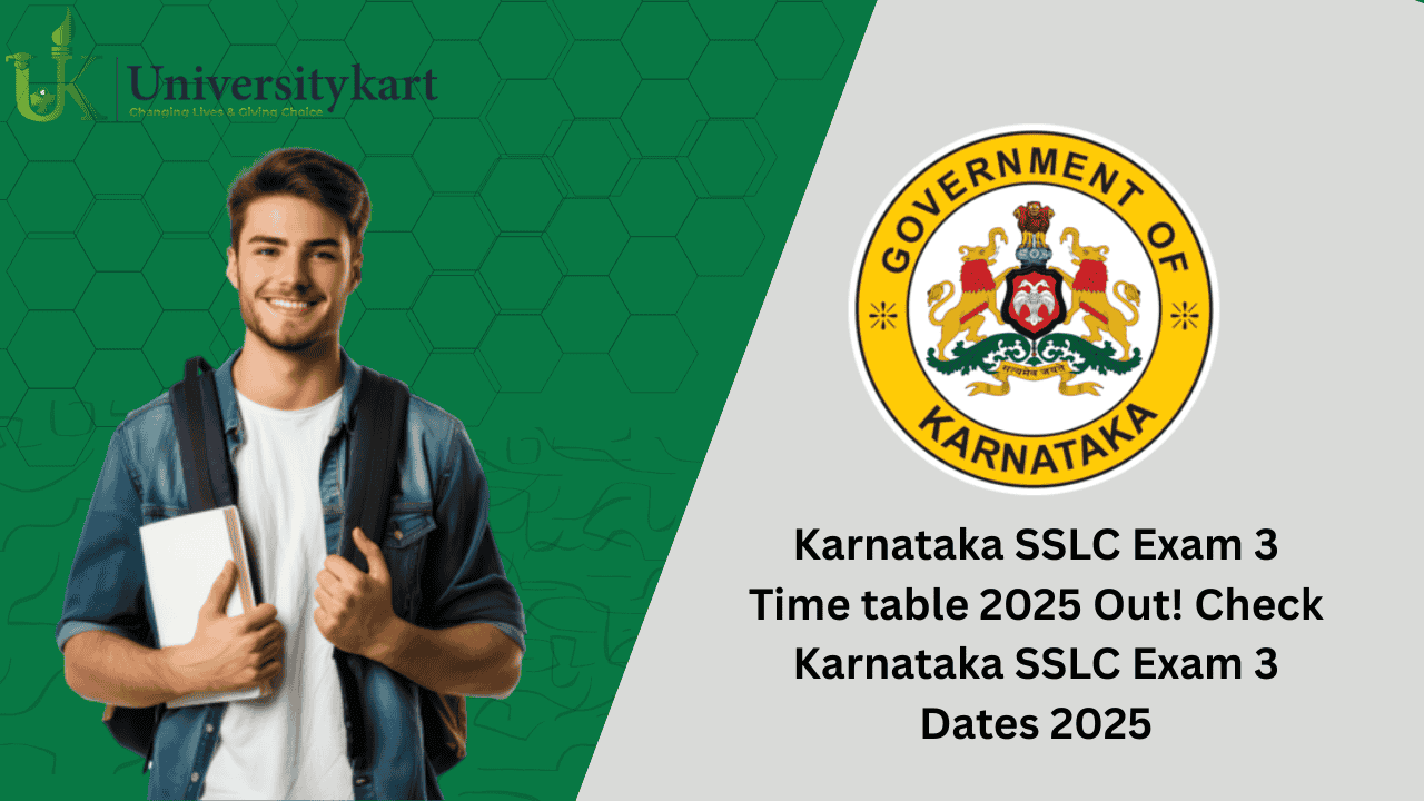 Karnataka SSLC Exam 3 Time Table 2025 Out