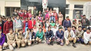 Group photo Dayanand Bachharawan PG College in Raebareli