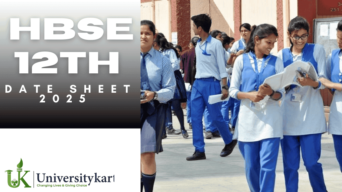 HBSE 12th Date Sheet 2025