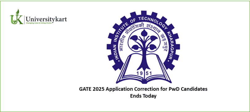 GATE 2025 Application Correction for PwD Candidates Ends