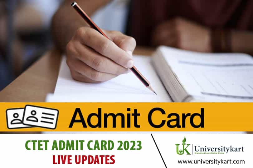 CTET Admit Card 2023 Live Updates