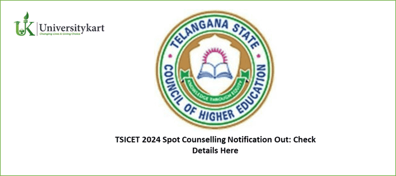 TSICET 2024 Spot Counseling Notification Out