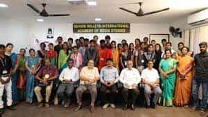 Group photo  Quaide Milleth International Academy of Media Studies (QMIAMS), Chennai