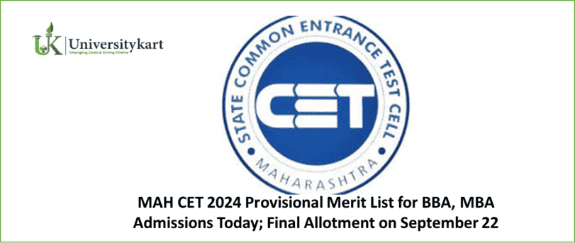 MAH CET 2024 Provisional Merit List