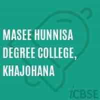 Masee Hunnisa Degree College logo