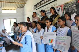 Students of SSVPVMC Mahila Vidyapith College For Women,Visakhapatnam in Visakhapatnam	