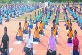 Yoga Class Photo Adhiparasakthi Agricultural College, Vellore in Vellore