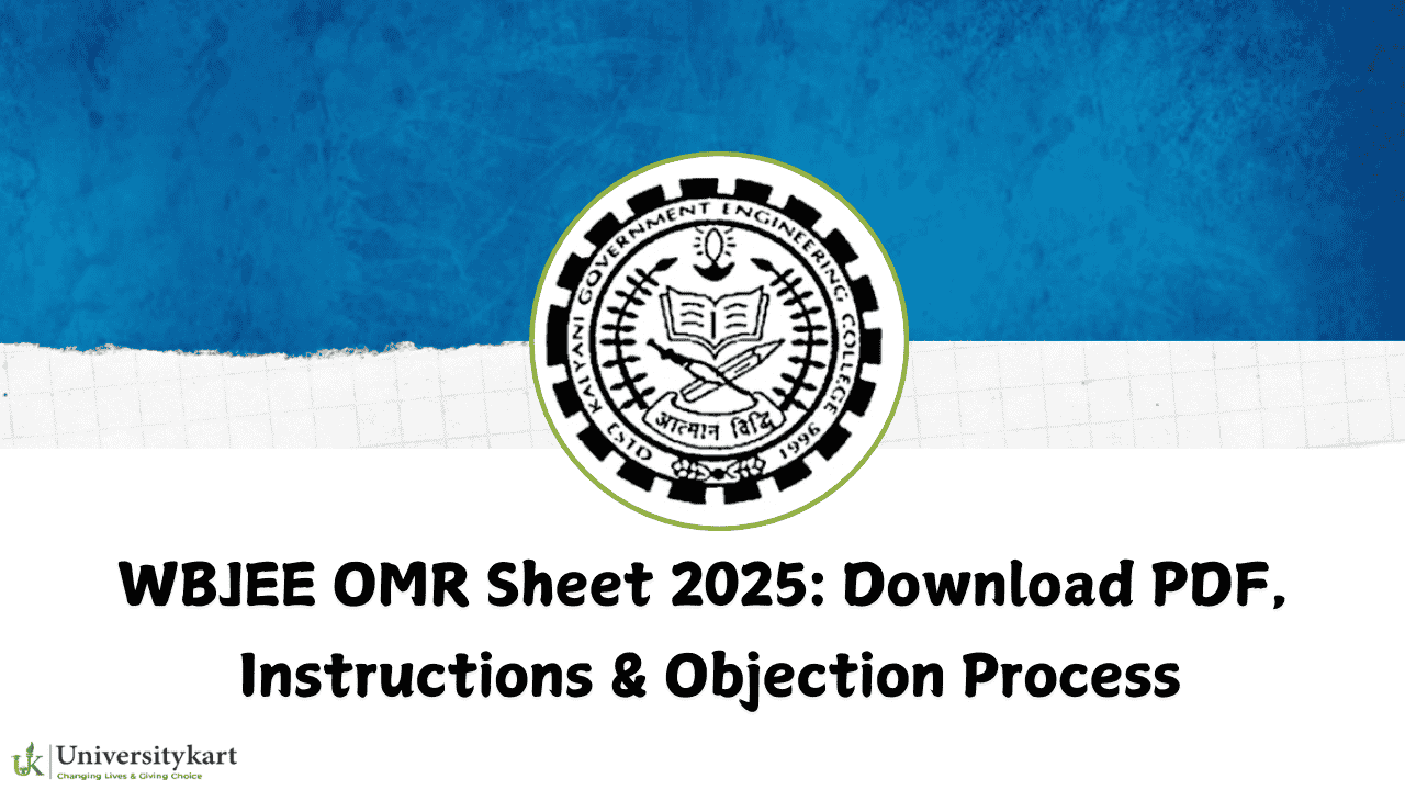 WBJEE OMR Sheet 2025