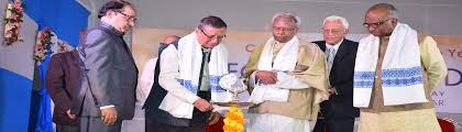 Lighting of lamp Assam University in Cachar	