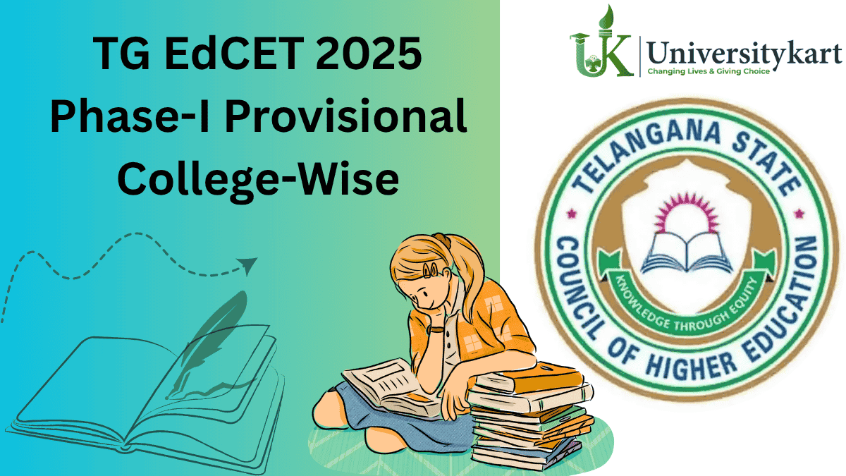 TG EdCET 2025 Phase-I Provisional College-Wise Seat Allotment