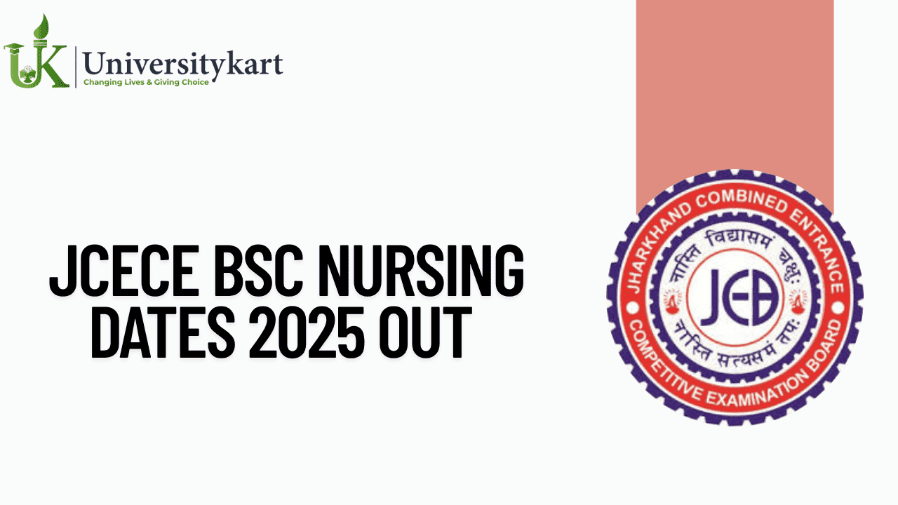 JCECE BSc Nursing Dates 2025 Out 
