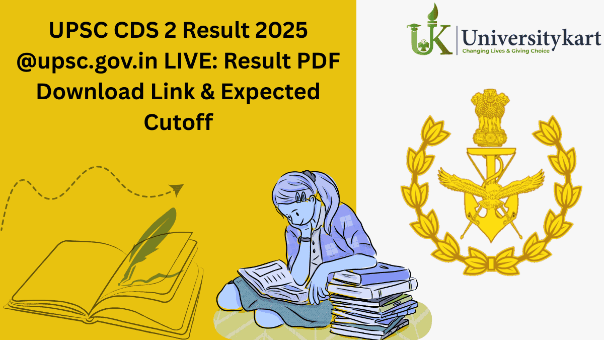 UPSC CDS 2 Result 2025 LIVE