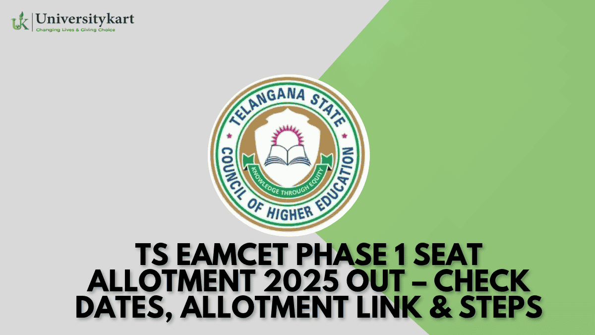 TS EAMCET Phase 1 Seat Allotment 2025 Out