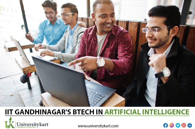 IIT Gandhinagar's BTech in Artificial Intelligence, offered by the IITs, requires a JEE Advanced