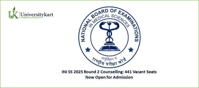 INI SS 2025 Counselling 441 Vacant Seats Now Open