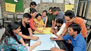 Students Bharti Vidyapeeth Social Science Centre in Pune