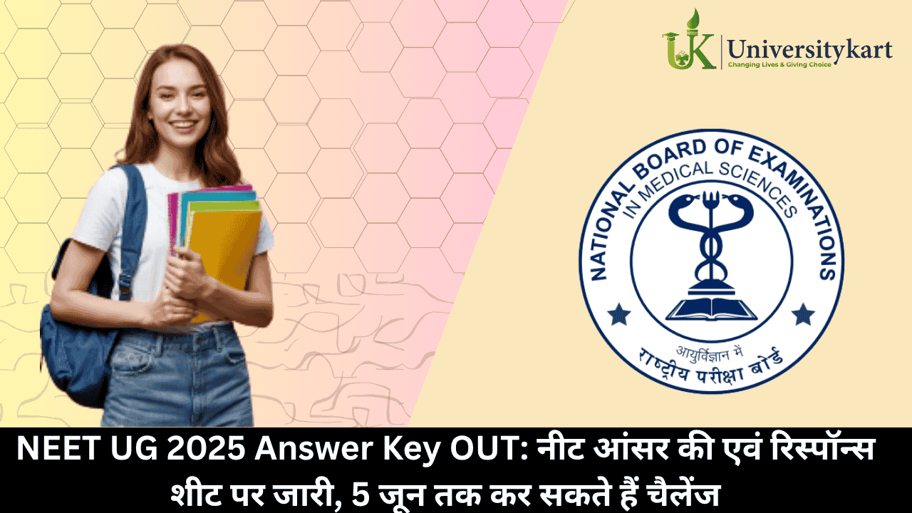 NEET UG 2025 Answer Key OUT