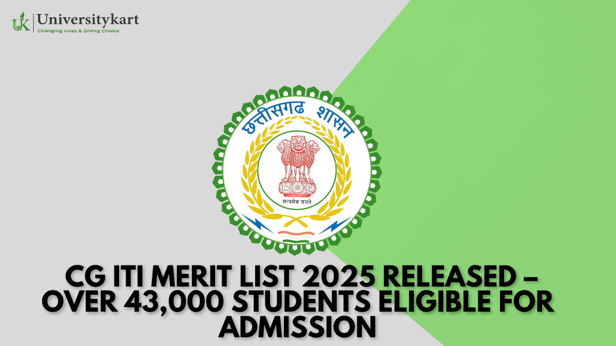 CG ITI Merit List 2025 Released