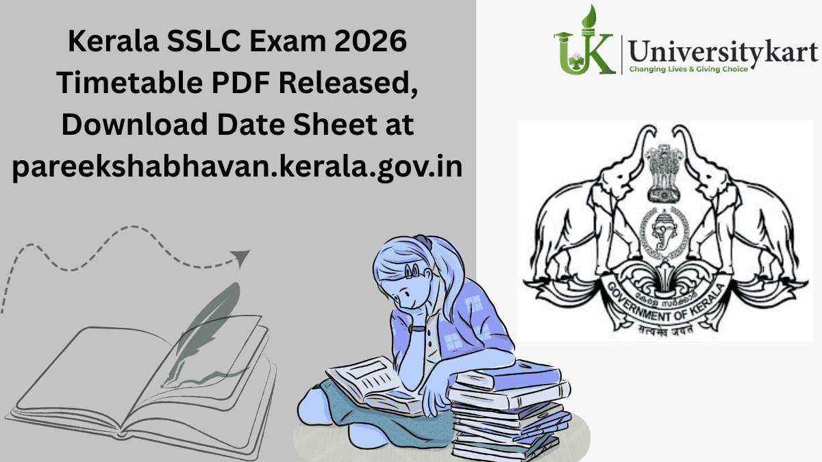 Kerala SSLC Exam 2026 Timetable