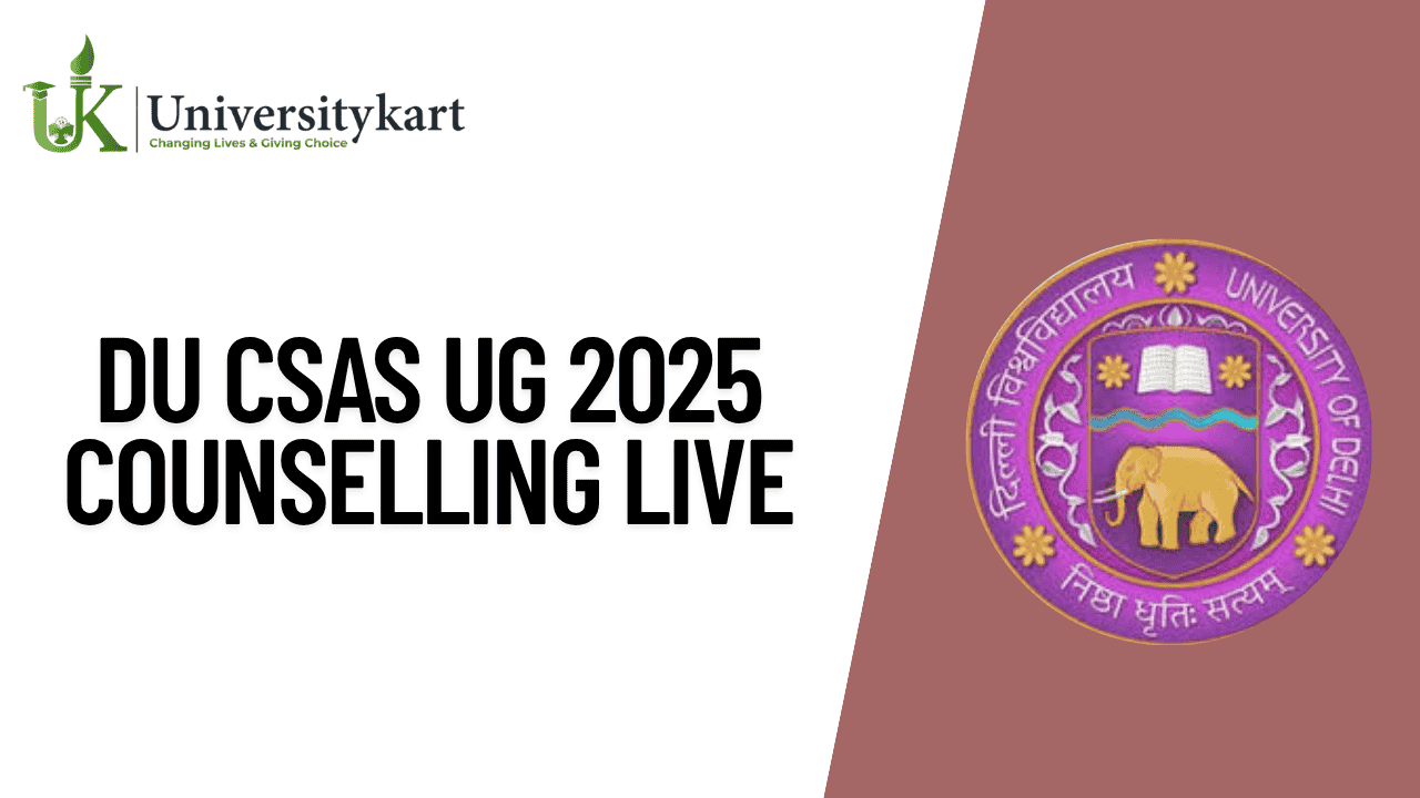 DU CSAS UG 2025 Counselling LIVE