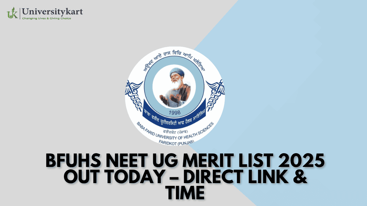 BFUHS NEET UG Merit List