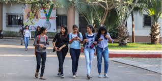 Students in Campus at University of Ladakh in Tirap	