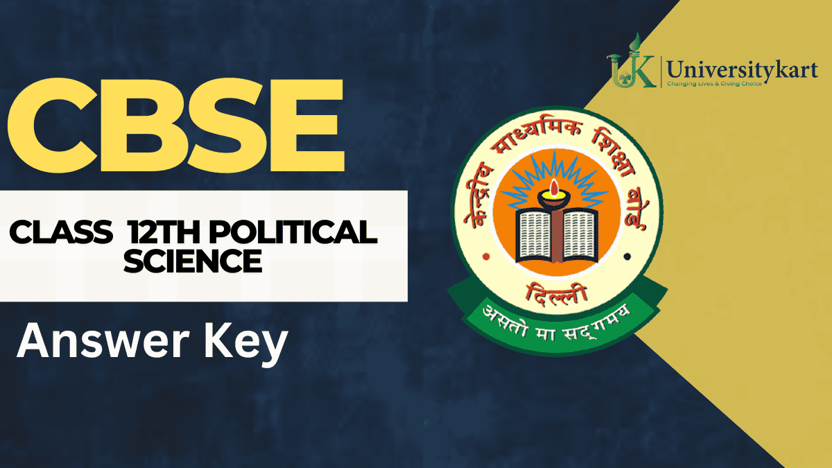 CBSE Class 12 Political Science Answer Key 2025 