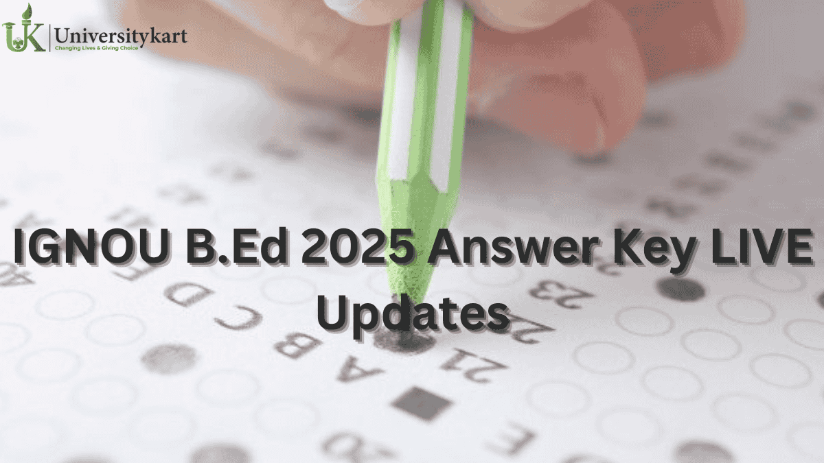 IGNOU BEd 2025 Answer Key