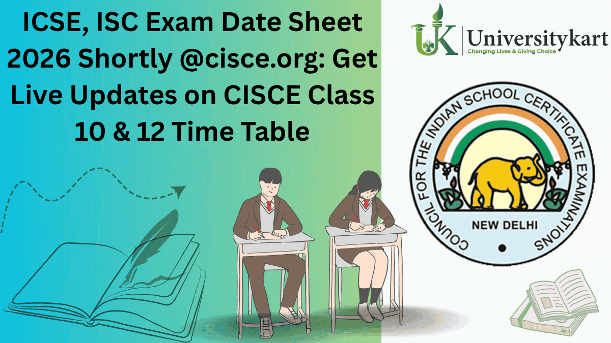 ICSE, ISC Exam Date Sheet 2026