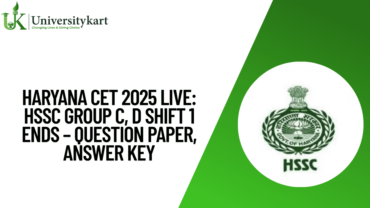 Haryana CET 2025 Live