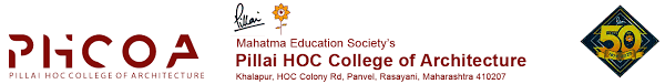 Pillai HOC College of Architecture (PHCOA), Raigarh logo