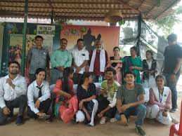 Students of Lucknow University Institute of Management Sciences in Lucknow