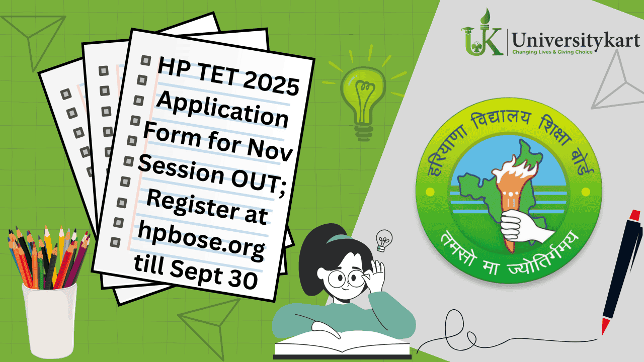HP TET 2025 Application Form for Nov Session OUT