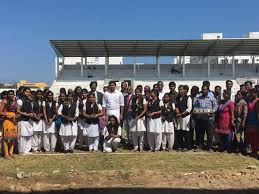 Students at Tamilnadu Dr. Ambedkar Law University in Chennai	