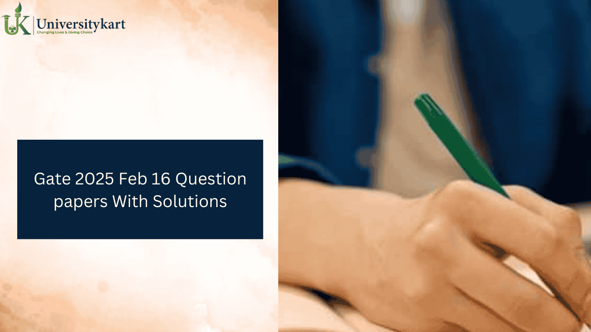 GATE 2025 Feb 16 Exam Live