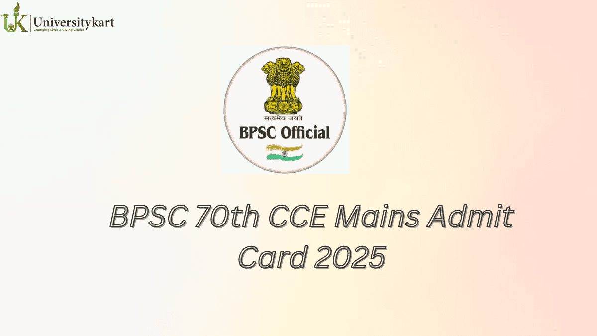 BPSE 70th CCE Mains Admit Card 2025