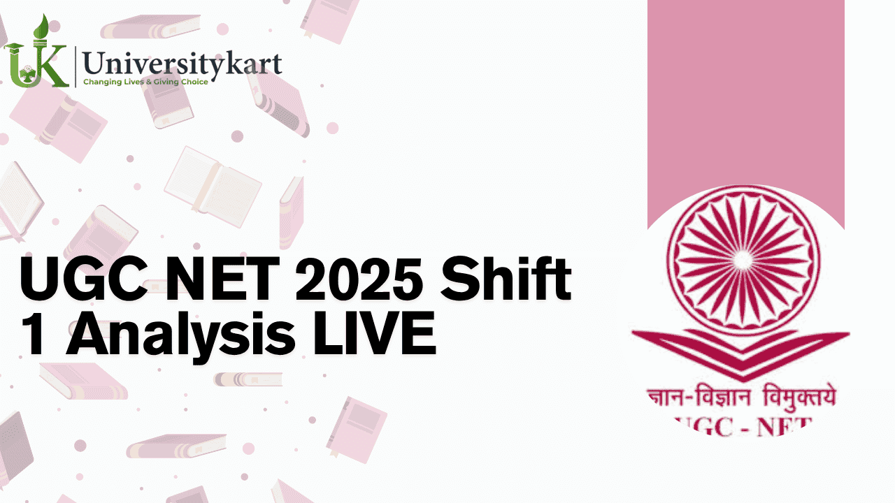 UGC NET 2025 Shift 1 Analysis LIVE