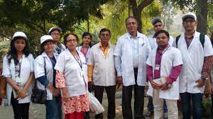 Students at The West Bengal University of Health Sciences in Alipurduar