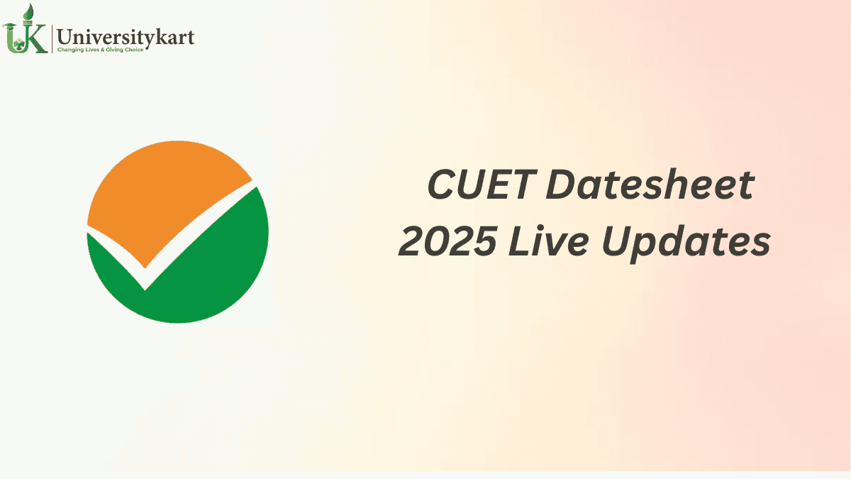 CUET Datesheet 2025 LIve Updates