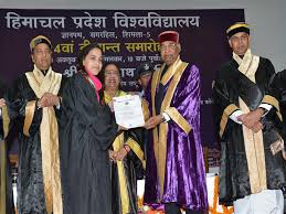 Convocation at  Himachal Pradesh University in Shimla